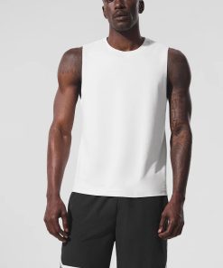 Áo Ba Lỗ Trắng Thể Thao Nam